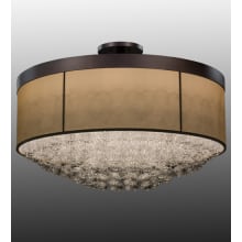 Cilindro Bulle 15 Light 72" Wide Semi-Flush Waterfall Ceiling Fixture