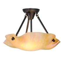 Atelier 2 Light 16" Wide Semi-Flush Bowl Ceiling Fixture