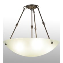 Adalee 5 Light 24" Wide Semi-Flush Bowl Ceiling Fixture