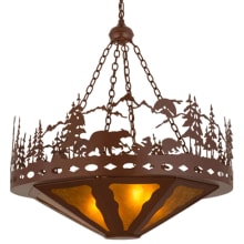 Bear Family 4 Light 36" Wide Pendant