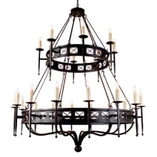 Gina 24 Light 72" Wide Taper Candle Style Chandelier