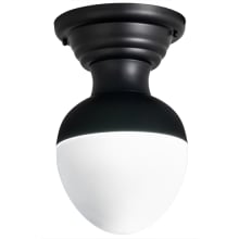 Huevo 9" Wide LED Semi-Flush Bowl Ceiling Fixture