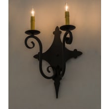 Angelique 2 Light 18" Tall Wall Sconce