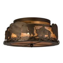 Buffalo 4 Light 16" Wide Semi-Flush Drum Ceiling Fixture