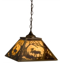 Moose at Dawn 3 Light 23" Wide Pendant