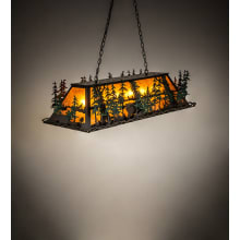 Wildlife Through the Trees 6 Light 20" Wide Linear Pendant