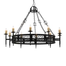 Toscano 10 Light 60" Wide Taper Candle Style Chandelier