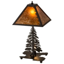 Leaf Edge 21" Tall Buffet Table Lamp
