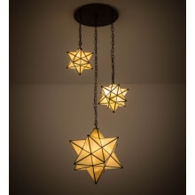 Moravian Star 3 Light 25" Wide Multi Light Pendant