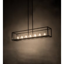 Affinity Island 7 Light 12" Wide Taper Candle Linear Pendant