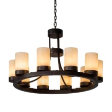 Loxley 10 Light 6" Wide Ring Chandelier