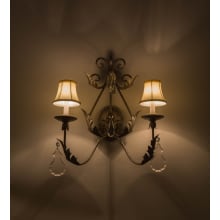 French Elegance 2 Light 23" Tall Wall Sconce