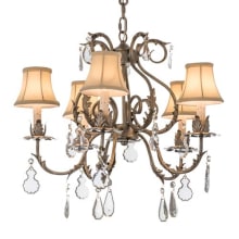 Chantilly 5 Light 24" Wide Crystal Chandelier