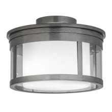 Cilindro Campbell 2 Light 15" Wide Semi-Flush Drum Ceiling Fixture