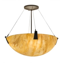 Araneta 4 Light 25" Wide Semi-Flush Bowl Ceiling Fixture - Oil Rubbed Bronze Finish - GU24 Bulb Base