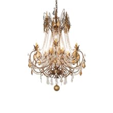 Minuet 12 Light 38" Wide Beaded Candle Style Chandelier