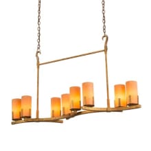 Long Cero 8 Light 16" Wide Linear Chandelier