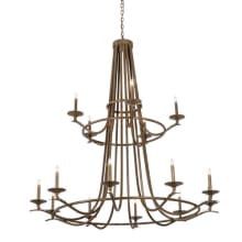 Octavia 15 Light 60" Wide Taper Candle Style Chandelier