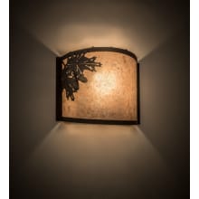 Oak 10" Tall Wall Sconce