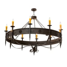Calandra 10 Light 66" Wide Taper Candle Style Chandelier