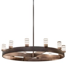 Molle Cilindro 12 Light 94" Wide Ring Chandelier