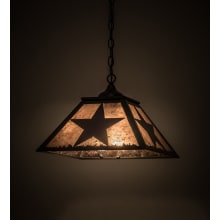 Texas Star 2 Light 23" Wide Pendant