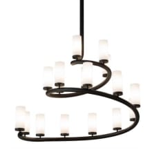 French Horn 17 Light 60" Wide Chandelier