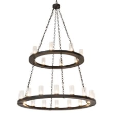 Loxley 24 Light 54" Wide Ring Chandelier