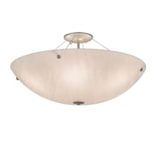 Cypola 6 Light 24" Wide Semi-Flush Bowl Ceiling Fixture - Nickel Finish - GU24 Bulb Base