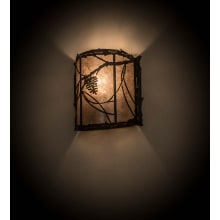 Whispering Pines 10" Tall Wall Sconce