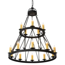 Lakeshore 15 Light 48" Wide Taper Candle Style Chandelier