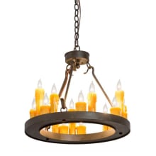 Deina 18 Light 21" Wide Taper Candle Style Chandelier