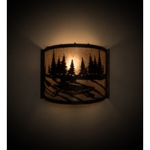 Kayaker 10" Tall Wall Sconce