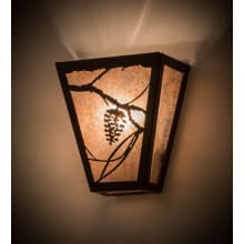 Whispering Pines 2 Light 8" Tall Wall Sconce with Shade