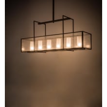 Nelson 6 Light 15" Wide Pillar Candle Linear Pendant