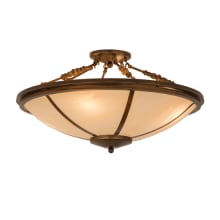 Commerce 4 Light 31" Wide Semi-Flush Bowl Ceiling Fixture - Vintage Copper Finish