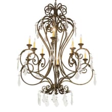 Josephine 10 Light 48" Wide Taper Candle Style Chandelier