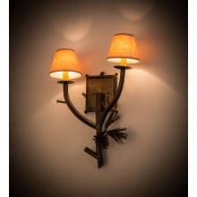 Lone Pine 2 Light 21" Tall Wall Sconce