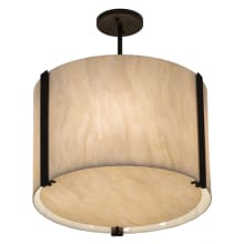 Cilindro 4 Light 18" Wide Semi-Flush Cylinder Ceiling Fixture - Oil Rubbed Bronze Finish