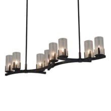 Long Cero 8 Light 16" Wide Linear Chandelier