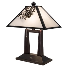Winter Pine 2 Light 20" Tall Buffet Table Lamp
