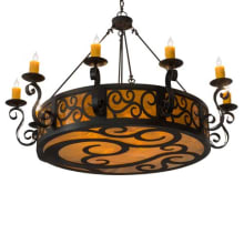 Delano 10 Light 6" Wide Taper Candle Style Chandelier