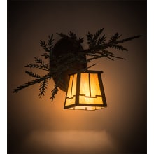Pine Branch Valley View Right 10" Tall Bathroom Sconce