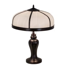 Arts and Crafts Dome 2 Light 24" Tall Buffet Table Lamp