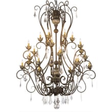 Felicia 24 Light 51" Wide Taper Candle Style Chandelier
