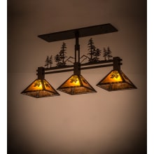 Tall Pines 3 Light 12" Wide Linear Pendant