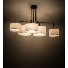 Cilindro 5 Light 35" Wide Linear Pendant