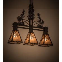 Tall Pines 3 Light 8" Wide Linear Pendant