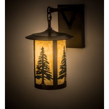 Fulton Tall Pines 17" Tall Wall Sconce with Shade