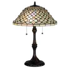2 Light 25" Tall Accent Table Lamp